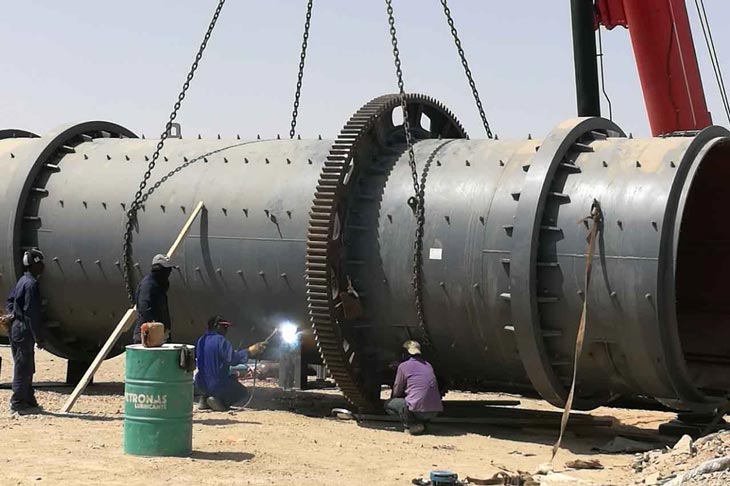 Gold leaching plant in Sudan